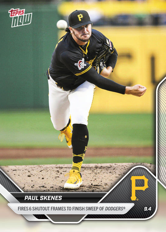 Paul Skenes - 2025 MLB Topps NOW® - Card 656