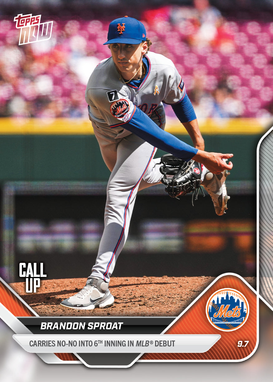 Brandon Sproat - 2025 MLB Topps NOW® - Card 672