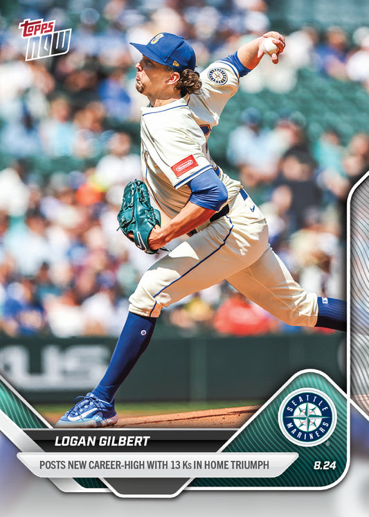 Logan Gilbert - 2025 MLB Topps NOW® - Card 605