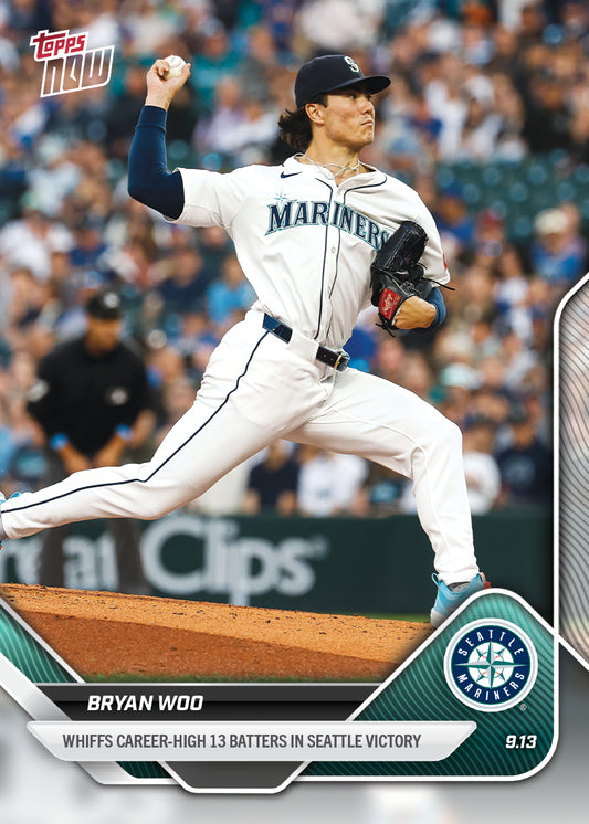 Bryan Woo - 2025 MLB Topps NOW® - Card 710
