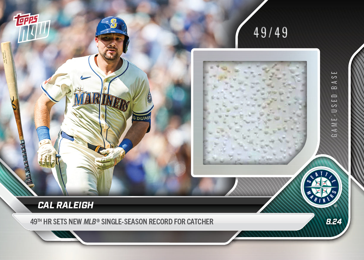 Cal Raleigh - 2025 MLB Topps NOW® - Card 604 - LOOK FOR RELICS & AUTO-RELICS