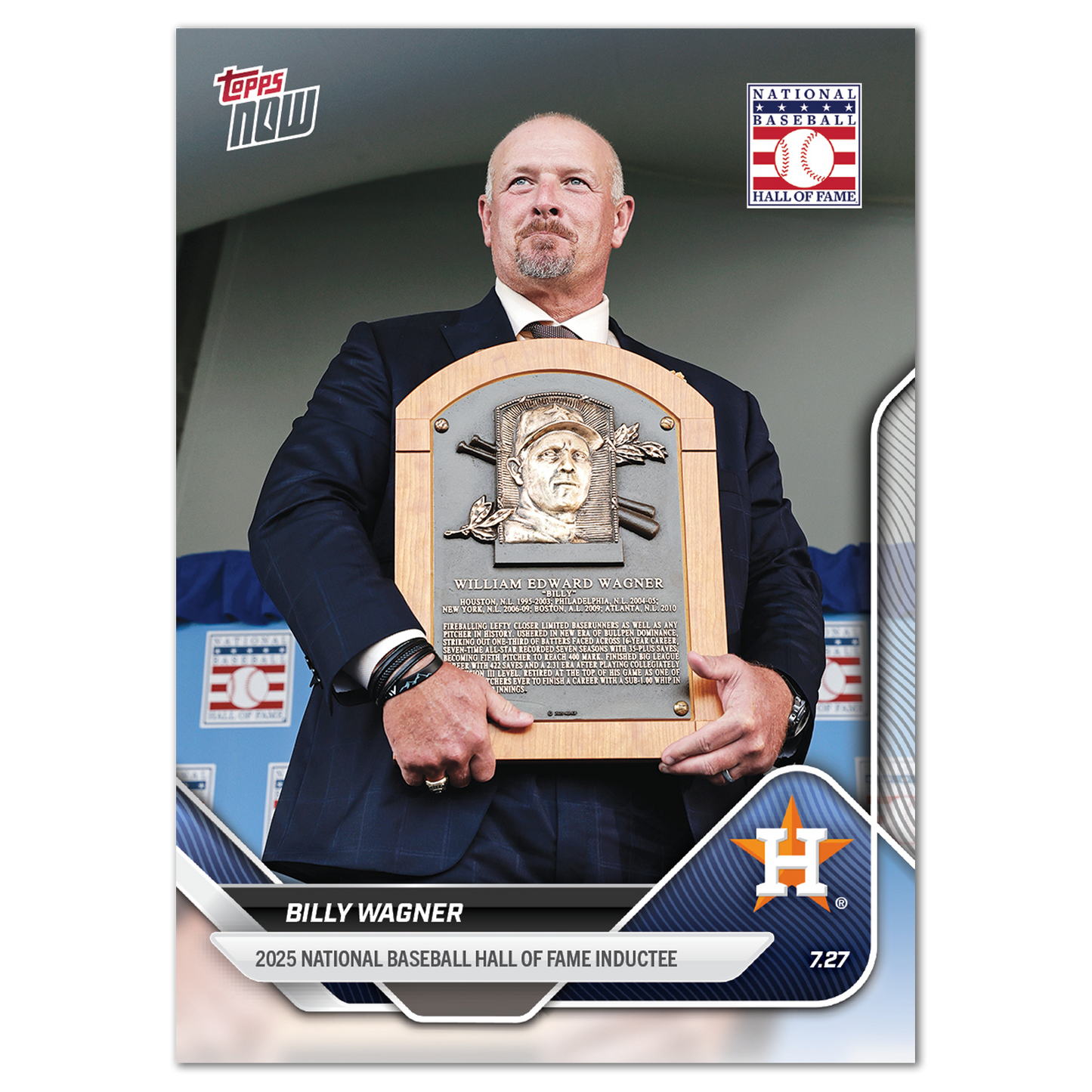 Billy Wagner - 2025 MLB Topps NOW® - Card 475 - LOOK FOR AUTOS