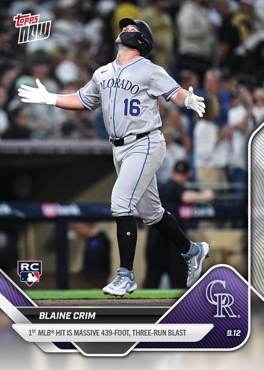Blaine Crim - 2025 MLB Topps NOW® - Card 700