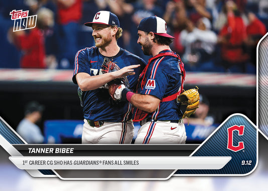 Tanner Bibee - 2025 MLB Topps NOW® - Card 696