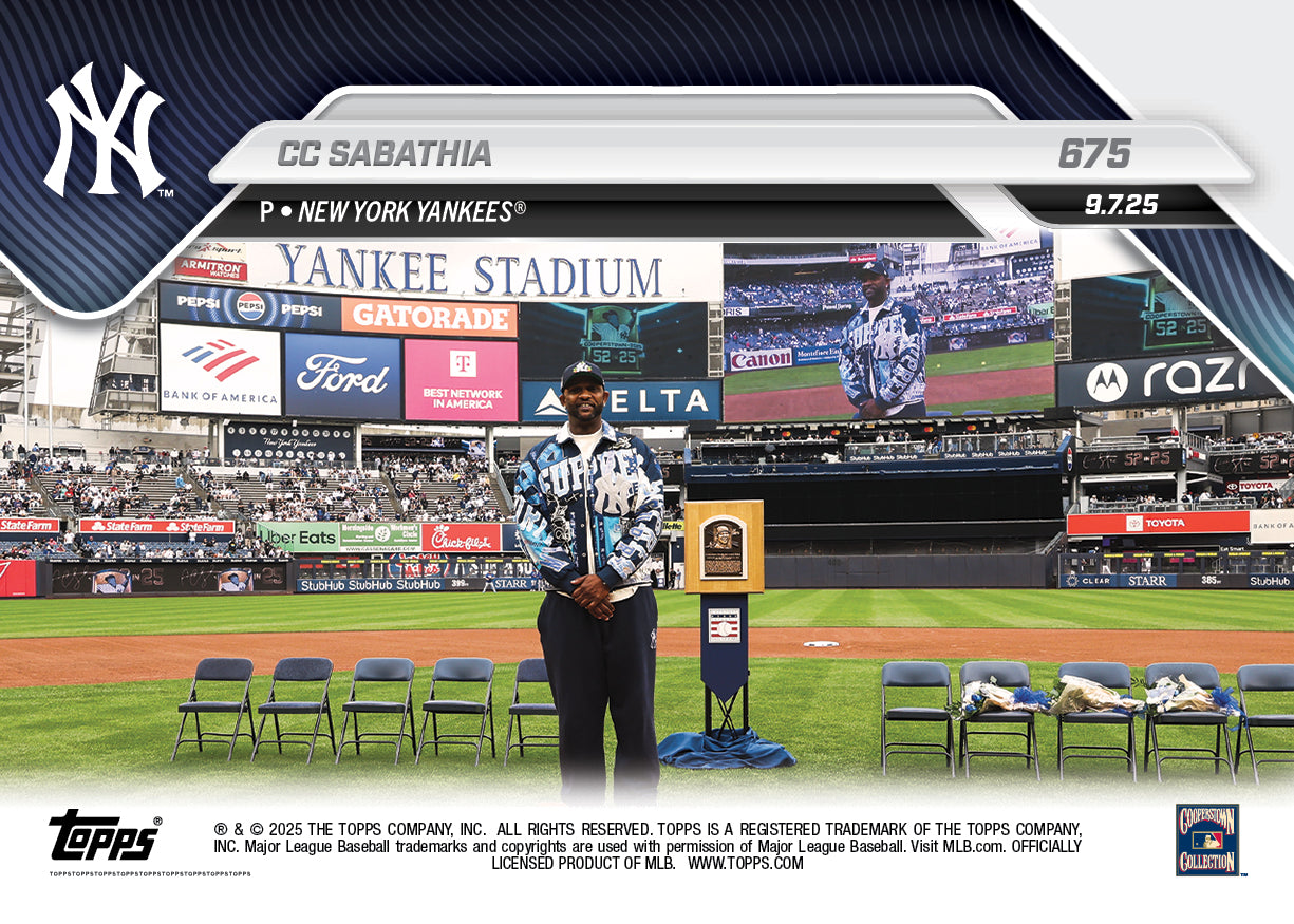 CC Sabathia - 2025 MLB Topps NOW® - Card 675