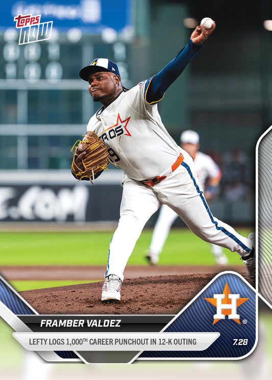 Framber Valdez - 2025 MLB Topps NOW® - Card 481