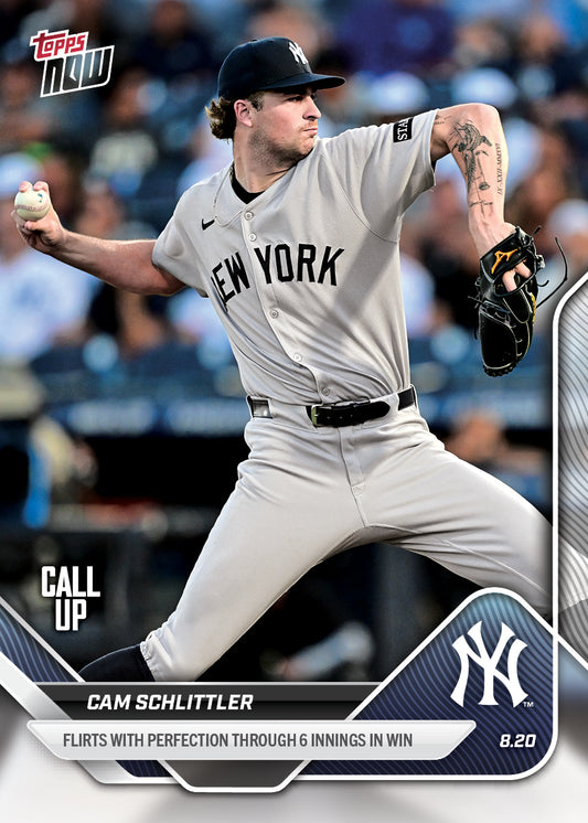 Cam Schlittler - 2025 MLB Topps NOW® - Card 587