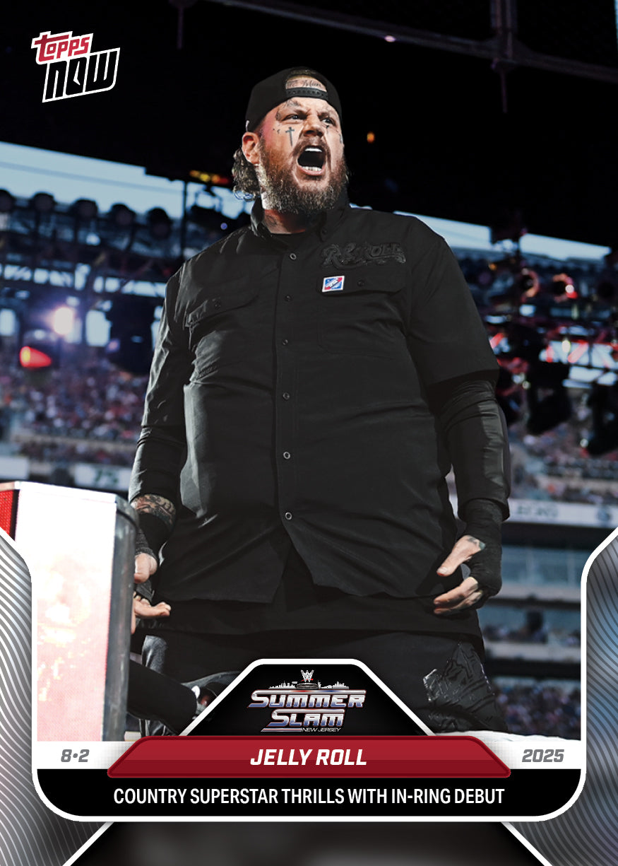 Jelly Roll - 2025 WWE Topps NOW® - Card 85 - LOOK FOR AUTOS