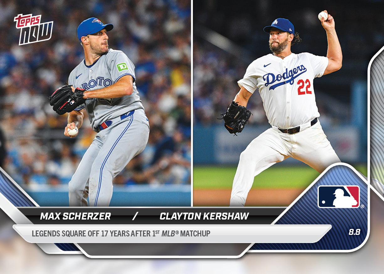 Max Scherzer/Clayton Kershaw - 2025 MLB Topps NOW® - Card 535