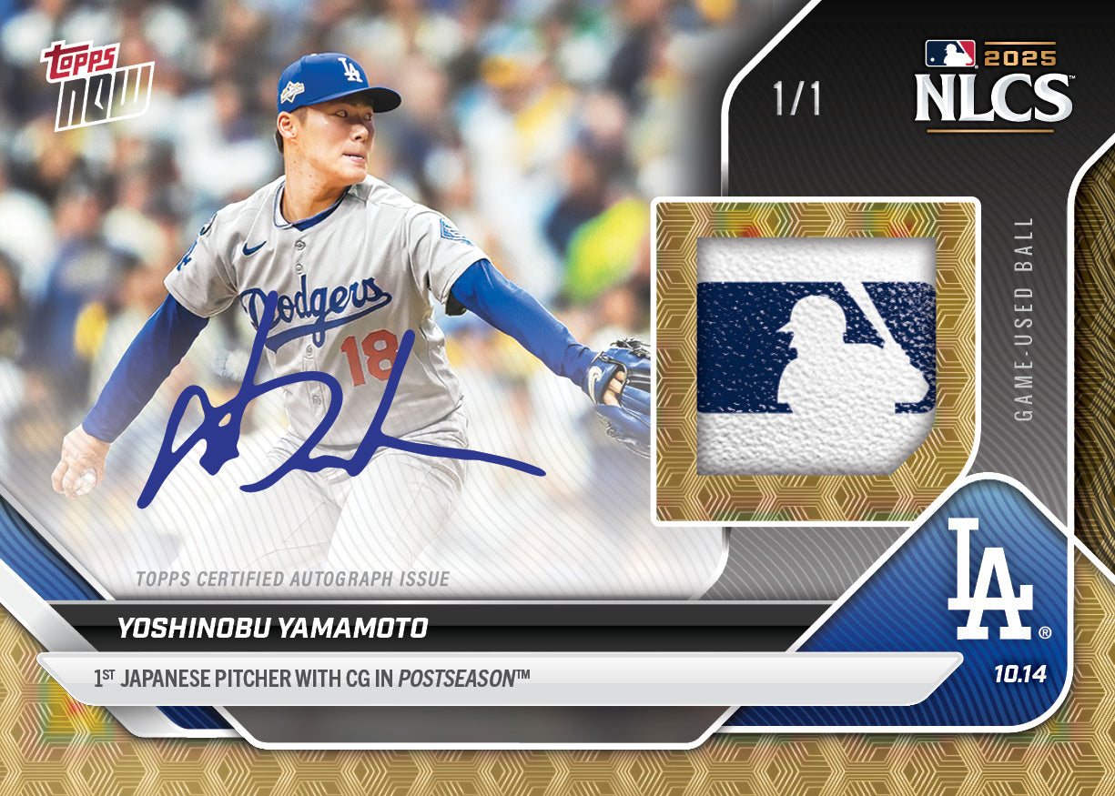 Yoshinobu Yamamoto - 2025 MLB Topps NOW® - Card 870