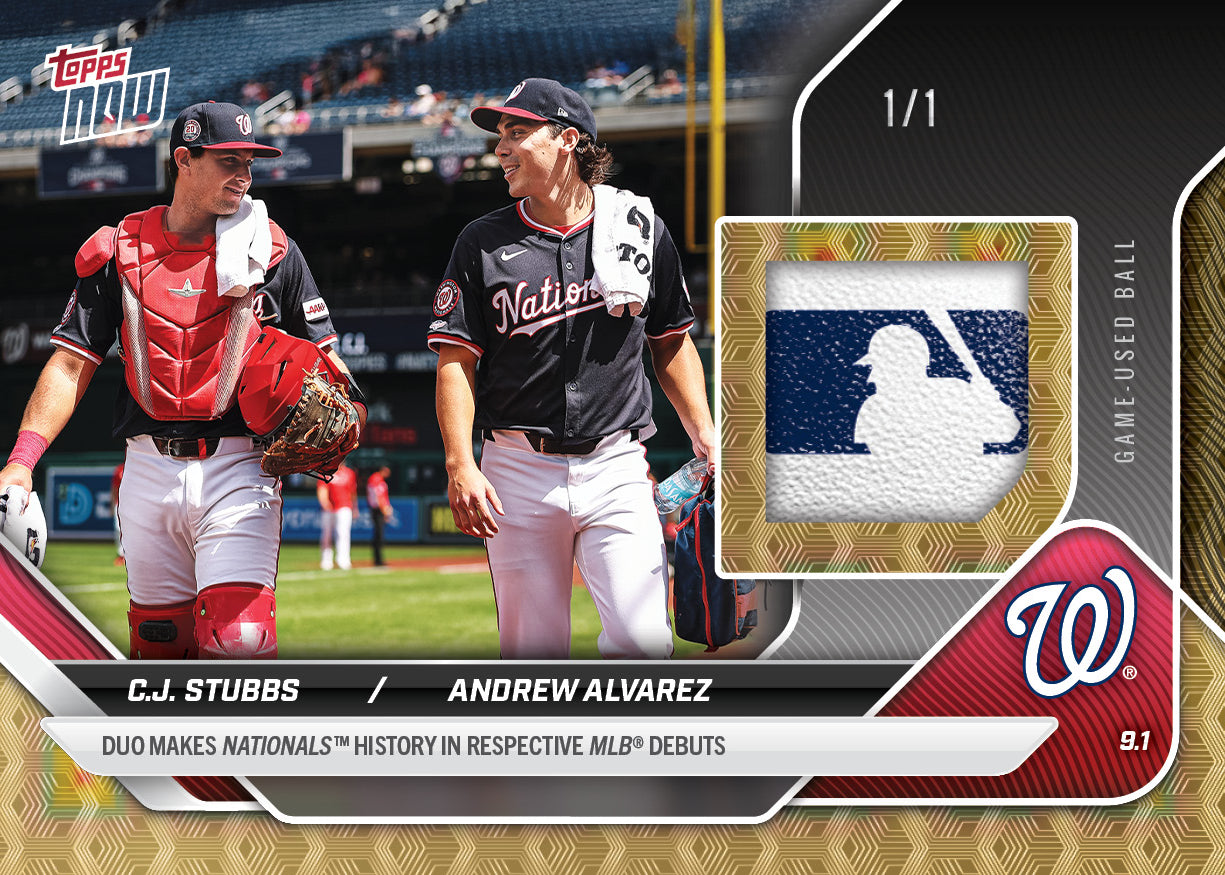 C.J. Stubbs / Andrew Alvarez - 2025 MLB Topps NOW® - Card 647 - LOOK FOR RELICS