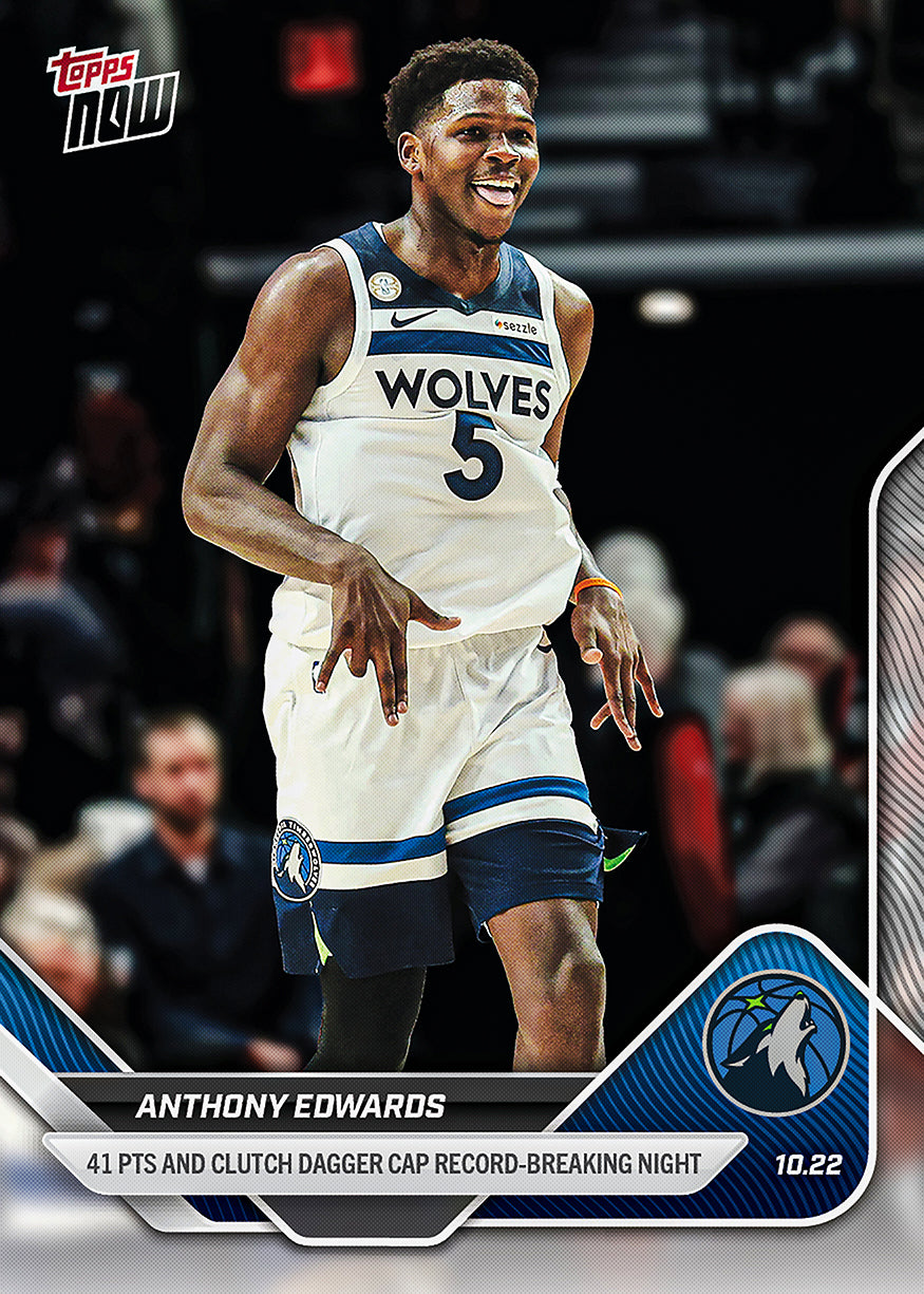 Anthony Edwards - 2025-26 NBA Topps NOW® - Card 18