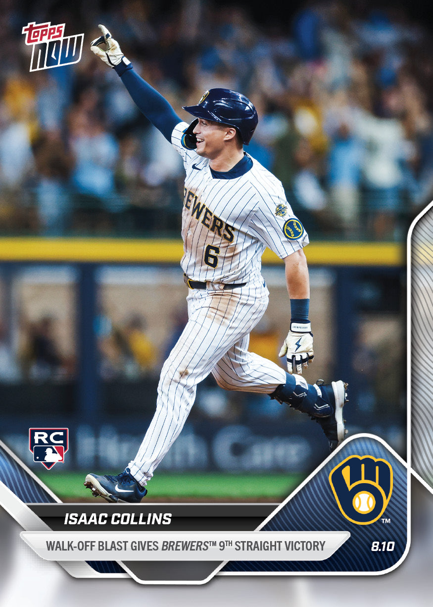 Isaac Collins - 2025 MLB Topps NOW® - Card 545