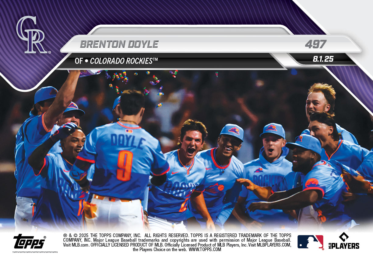 Brenton Doyle - 2025 MLB Topps NOW® - Card 497