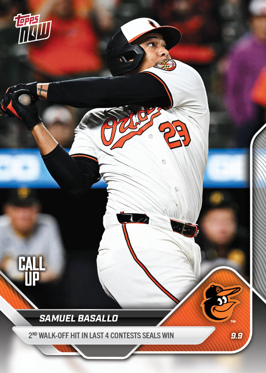 Samuel Basallo - 2025 MLB Topps NOW® - Card 681