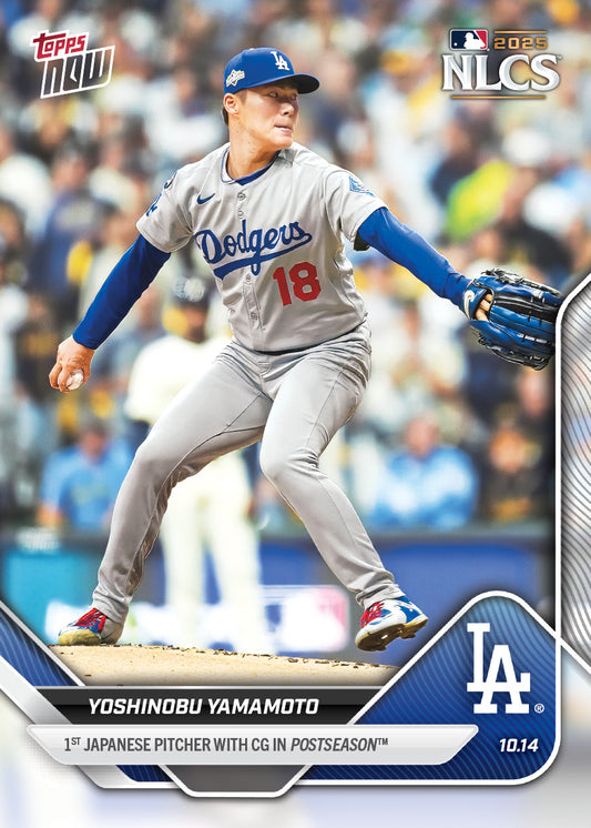 Yoshinobu Yamamoto - 2025 MLB Topps NOW® - Card 870