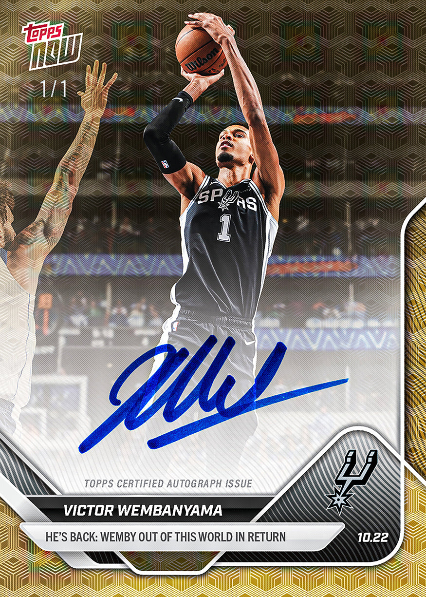 Victor Wembanyama - 2025-26 NBA Topps NOW® - Card 19
