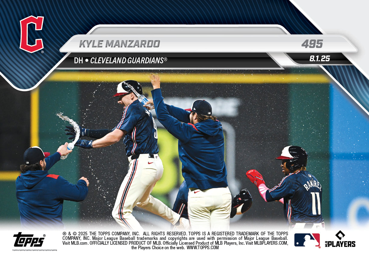 Kyle Manzardo - 2025 MLB Topps NOW® - Card 495