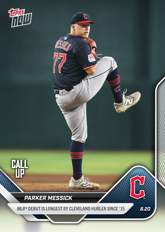 Parker Messick - 2025 MLB Topps NOW® - Card 585