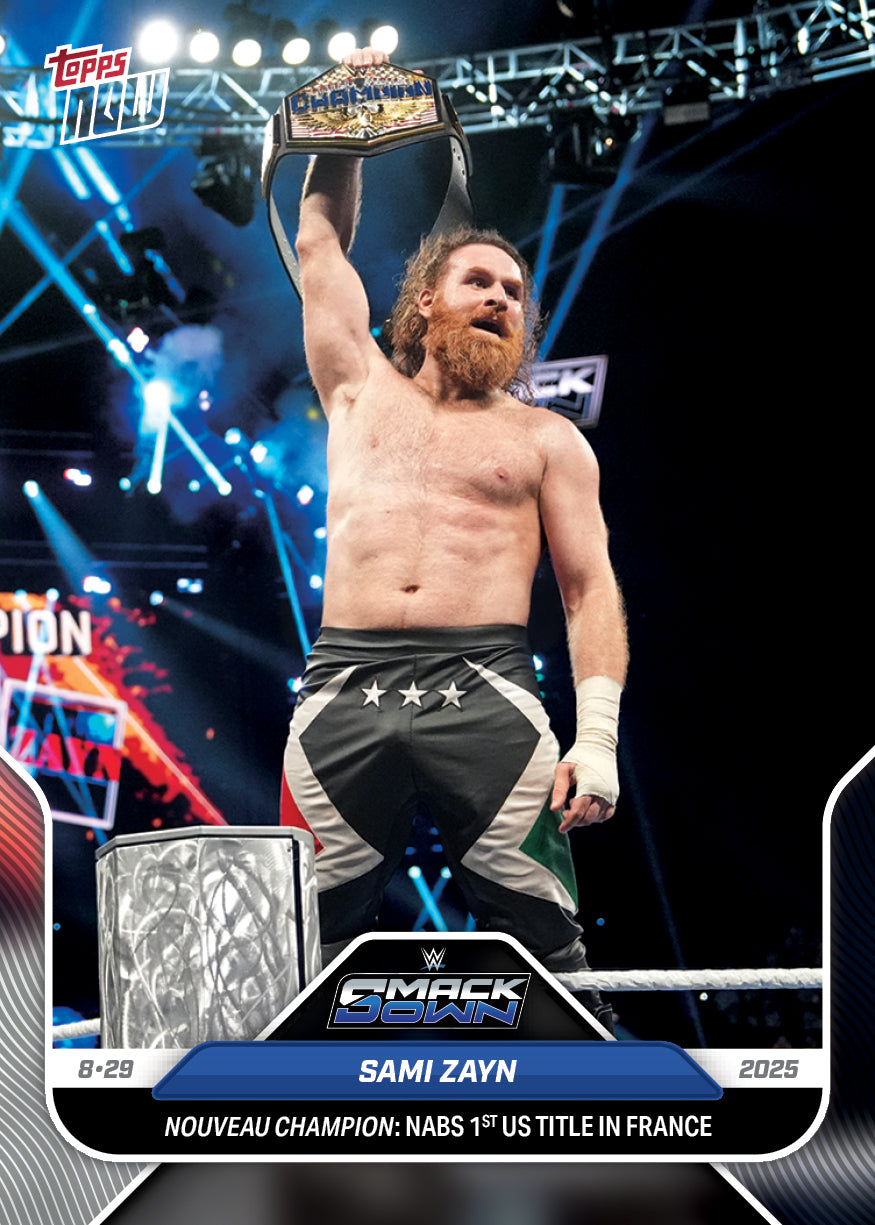 Sami Zayn - 2025 WWE Topps NOW® - Card 90 - LOOK FOR AUTOS