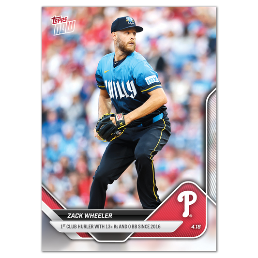 Zack Wheeler - 2025 MLB Topps NOW® - Card 80