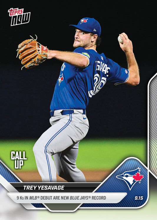 Trey Yesavage - 2025 MLB Topps NOW® - Card 716 - LOOK FOR RELICS