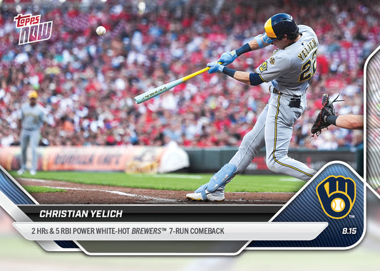 Christian Yelich - 2025 MLB Topps NOW® - Card 557