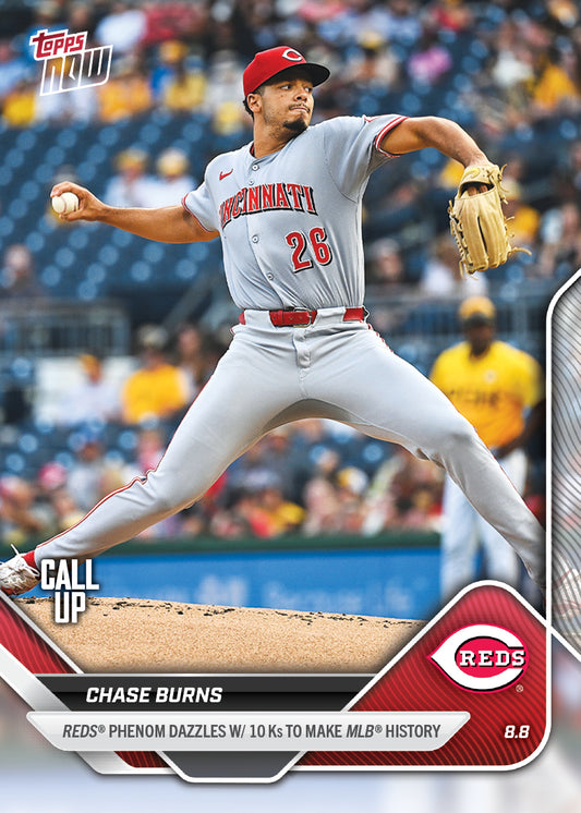 Chase Burns - 2025 MLB Topps NOW® - Card 532