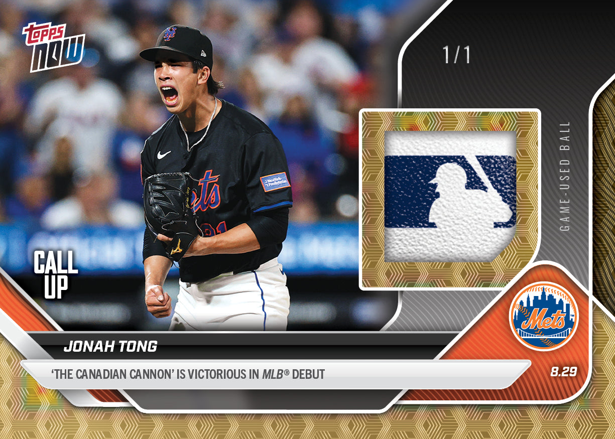 Jonah Tong - 2025 MLB Topps NOW® - Card 628 - LOOK FOR RELICS