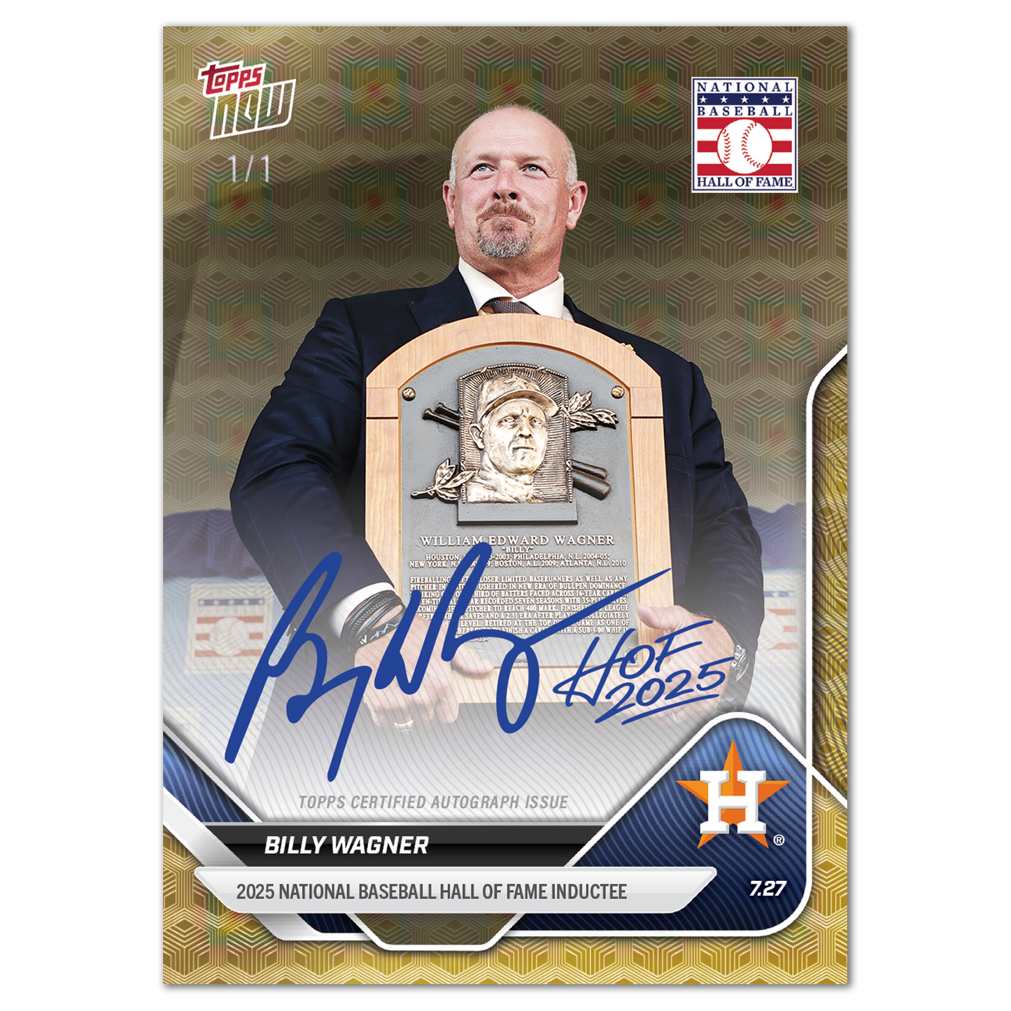 Billy Wagner - 2025 MLB Topps NOW® - Card 475 - LOOK FOR AUTOS