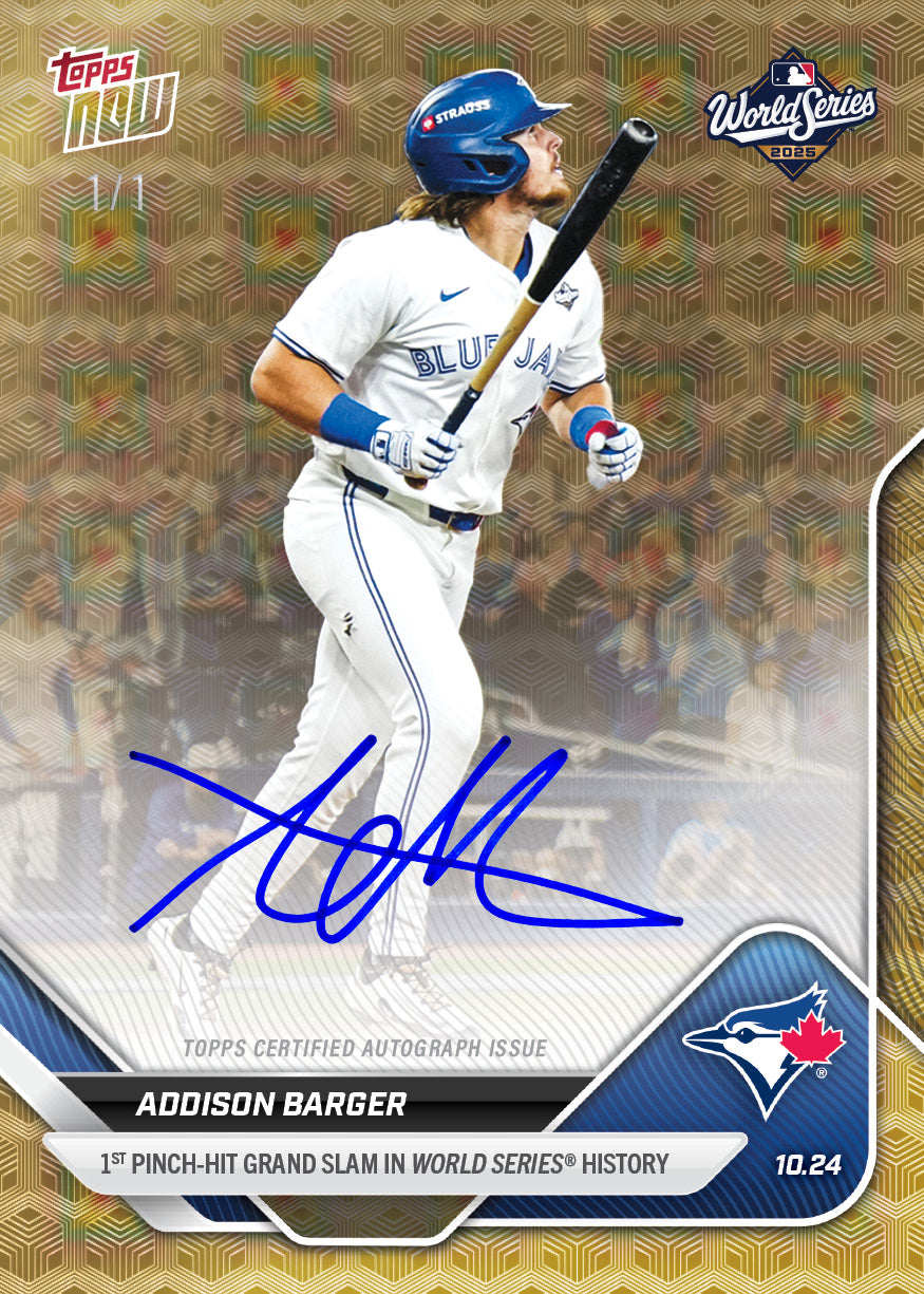 Addison Barger - 2025 MLB Topps NOW® - Card 897