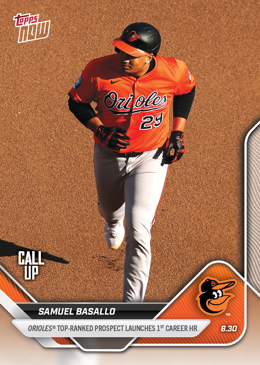 Samuel Basallo - 2025 MLB Topps NOW® - Card 634
