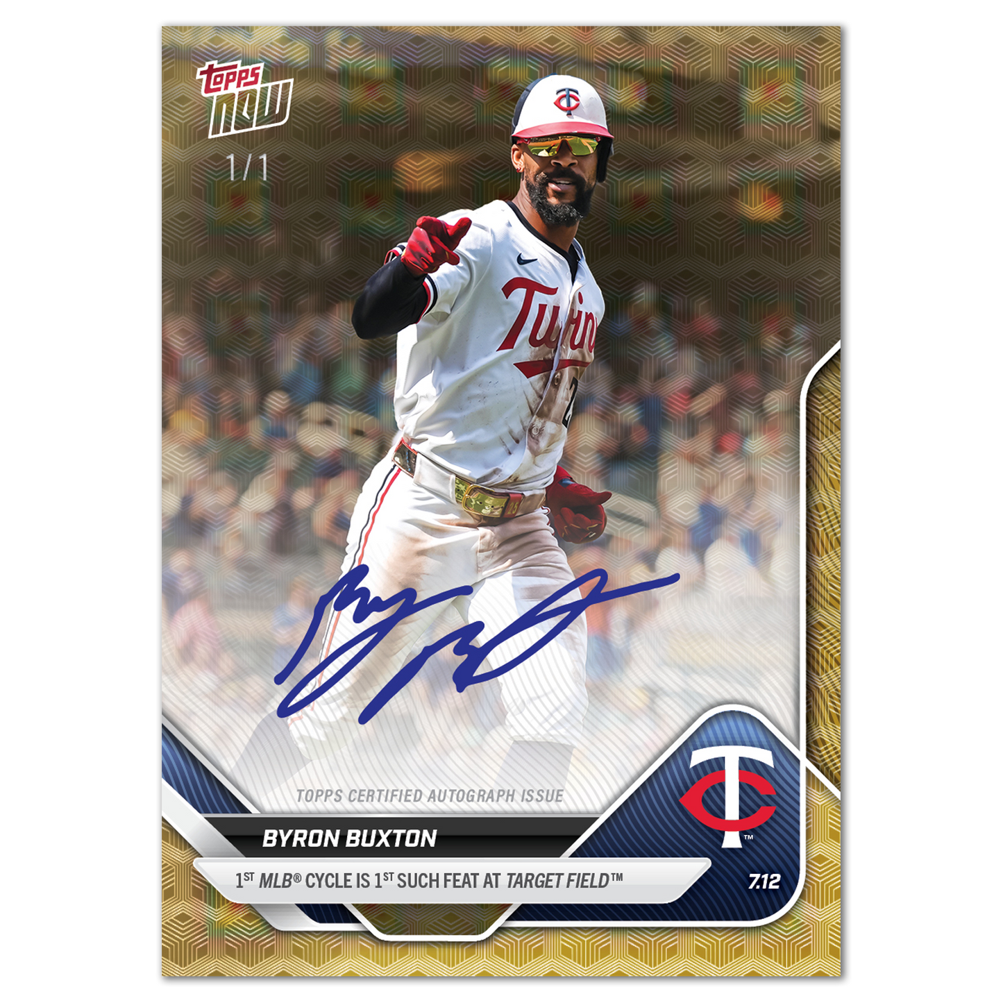 Byron Buxton - 2025 MLB Topps NOW® - Card 417 - LOOK FOR AUTOS