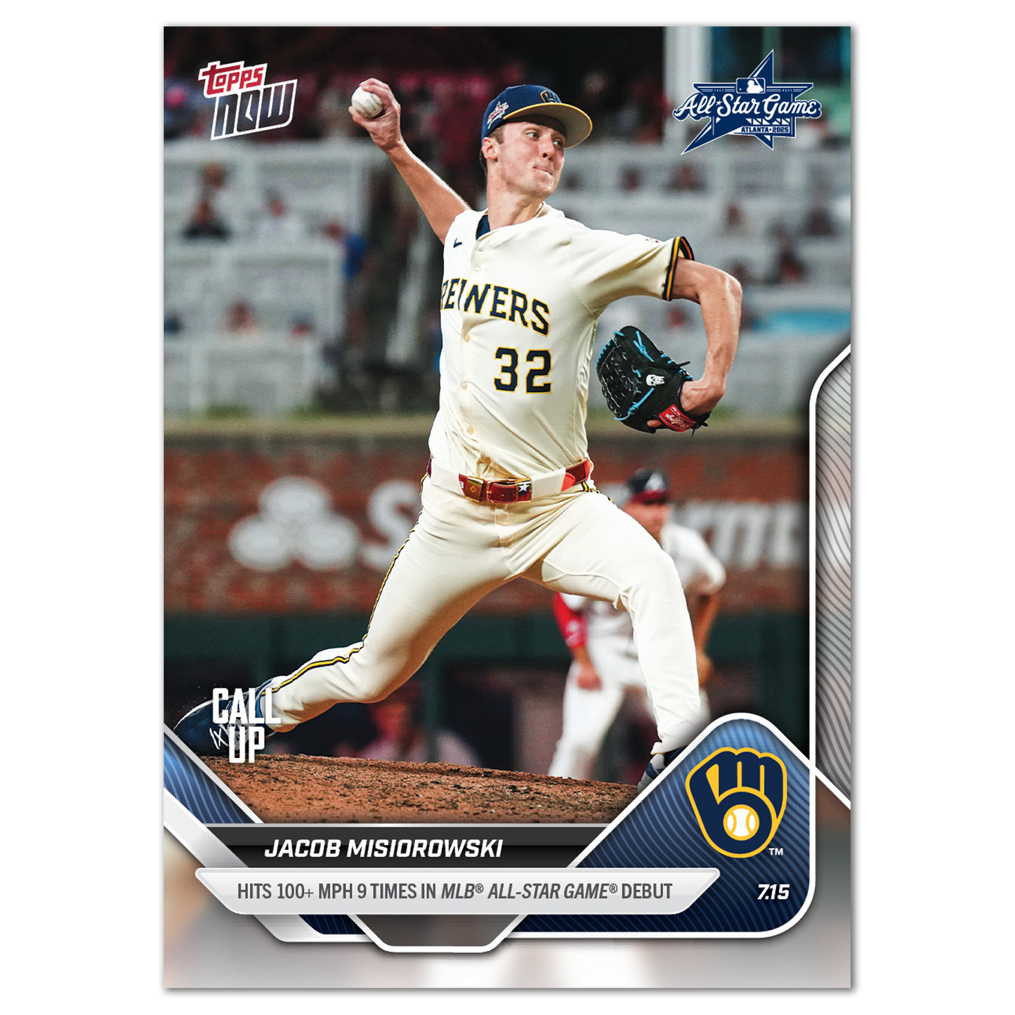 Jacob Misiorowski - 2025 MLB Topps NOW® - Card 432