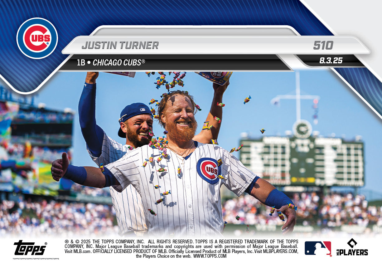 Justin Turner - 2025 MLB Topps NOW® - Card 510