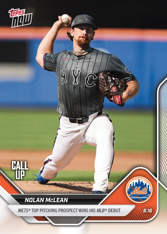 Nolan McLean - 2025 MLB Topps NOW® - Card 559