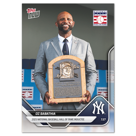 CC Sabathia - 2025 MLB Topps NOW® - Card 473 - LOOK FOR AUTOS