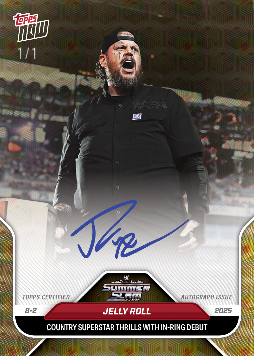 Jelly Roll - 2025 WWE Topps NOW® - Card 85 - LOOK FOR AUTOS