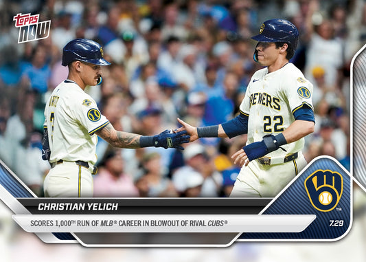 Christian Yelich - 2025 MLB Topps NOW® - Card 484