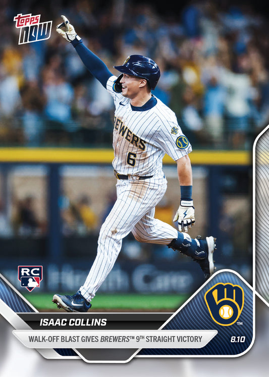 Isaac Collins - 2025 MLB Topps NOW® - Card 545