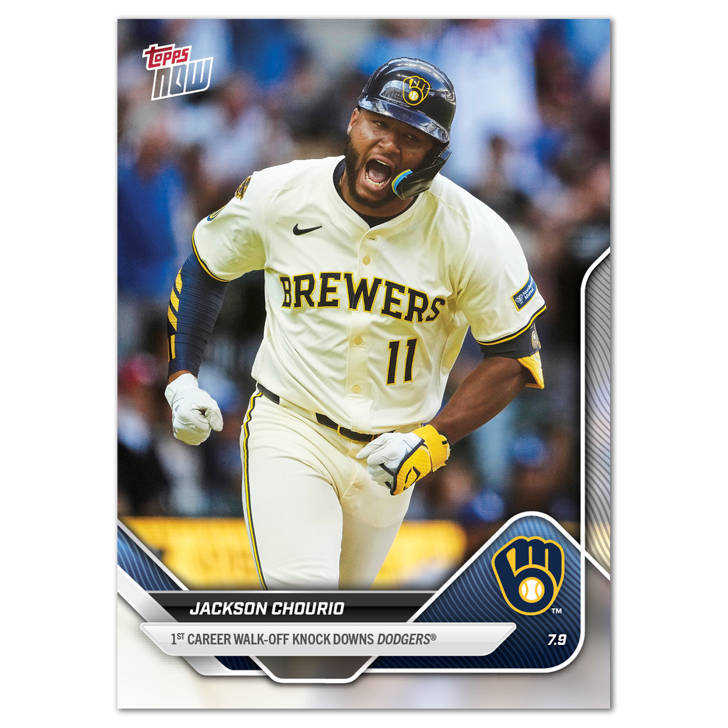 Jackson Chourio - 2025 MLB Topps NOW® - Card 406