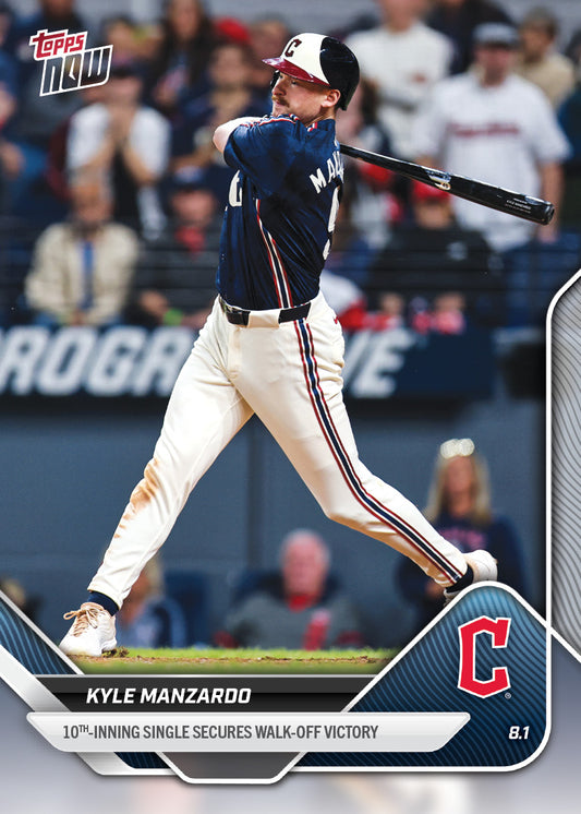 Kyle Manzardo - 2025 MLB Topps NOW® - Card 495