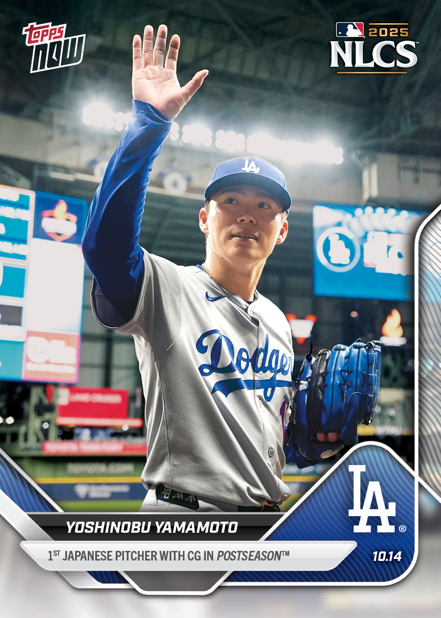 Yoshinobu Yamamoto - 2025 MLB Topps NOW® - Card 870