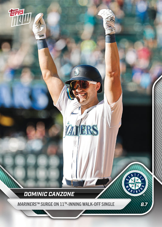 Dominic Canzone - 2025 MLB Topps NOW® - Card 529