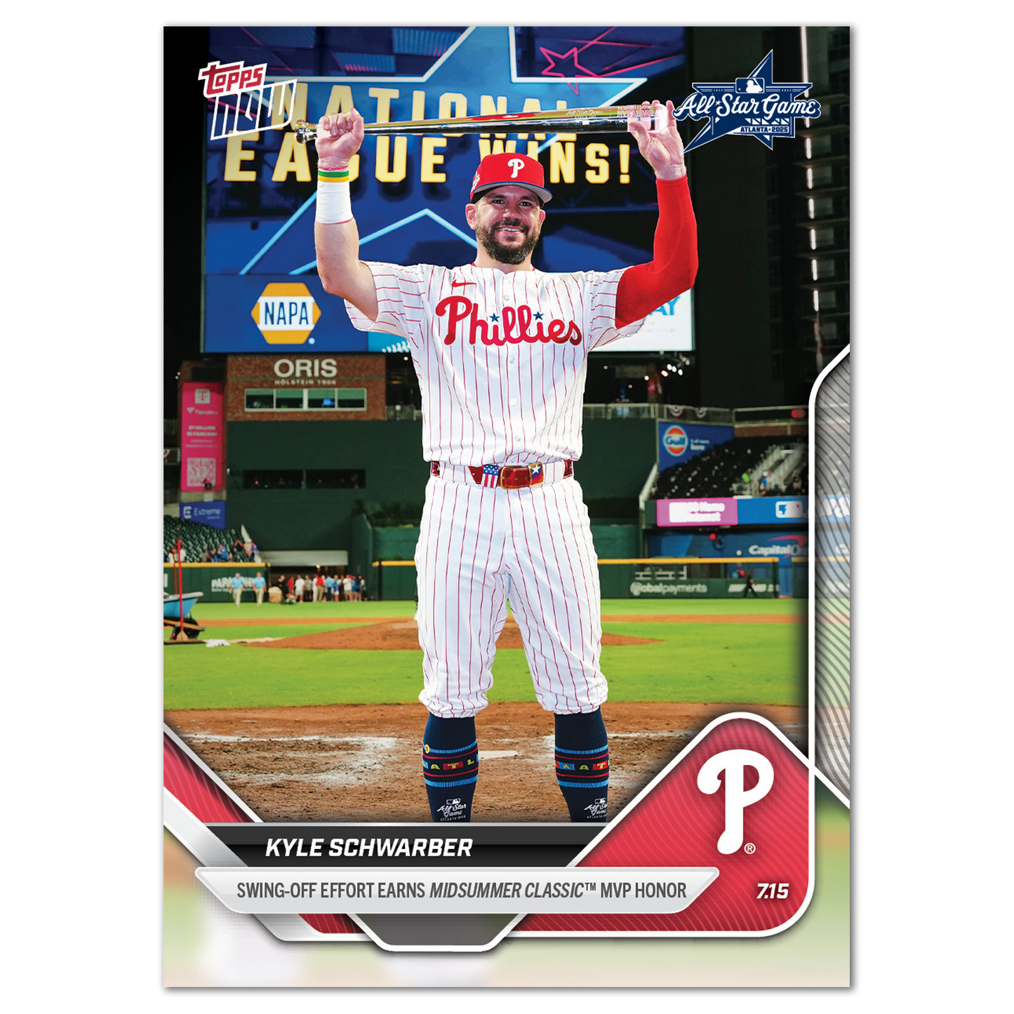 Kyle Schwarber - 2025 MLB Topps NOW® - Card 434