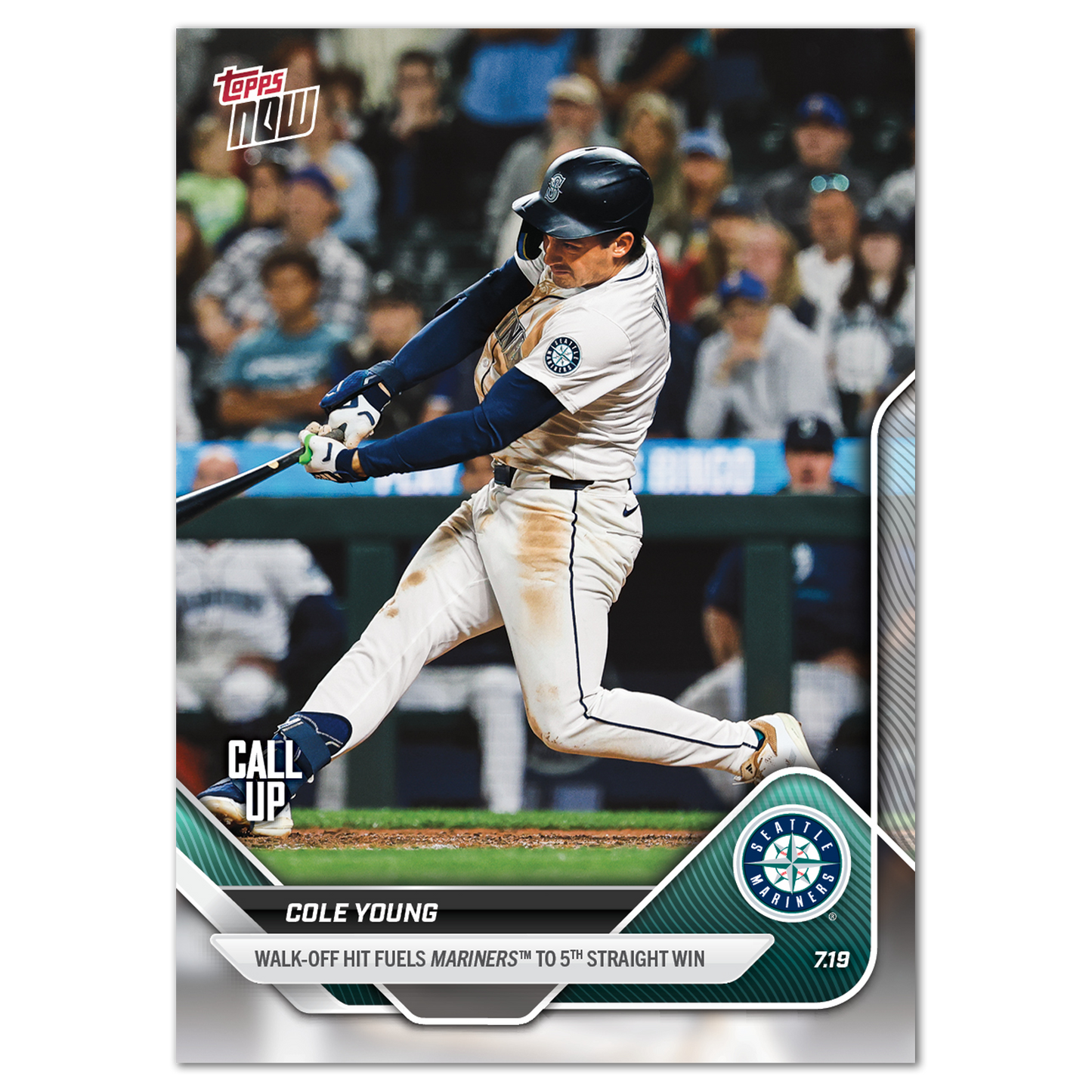 Cole Young - 2025 MLB Topps NOW® - Card 442