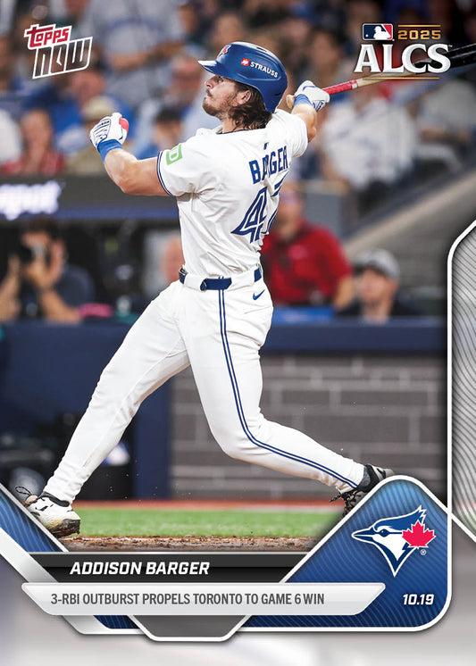 Addison Barger - 2025 MLB Topps NOW® - Card 885