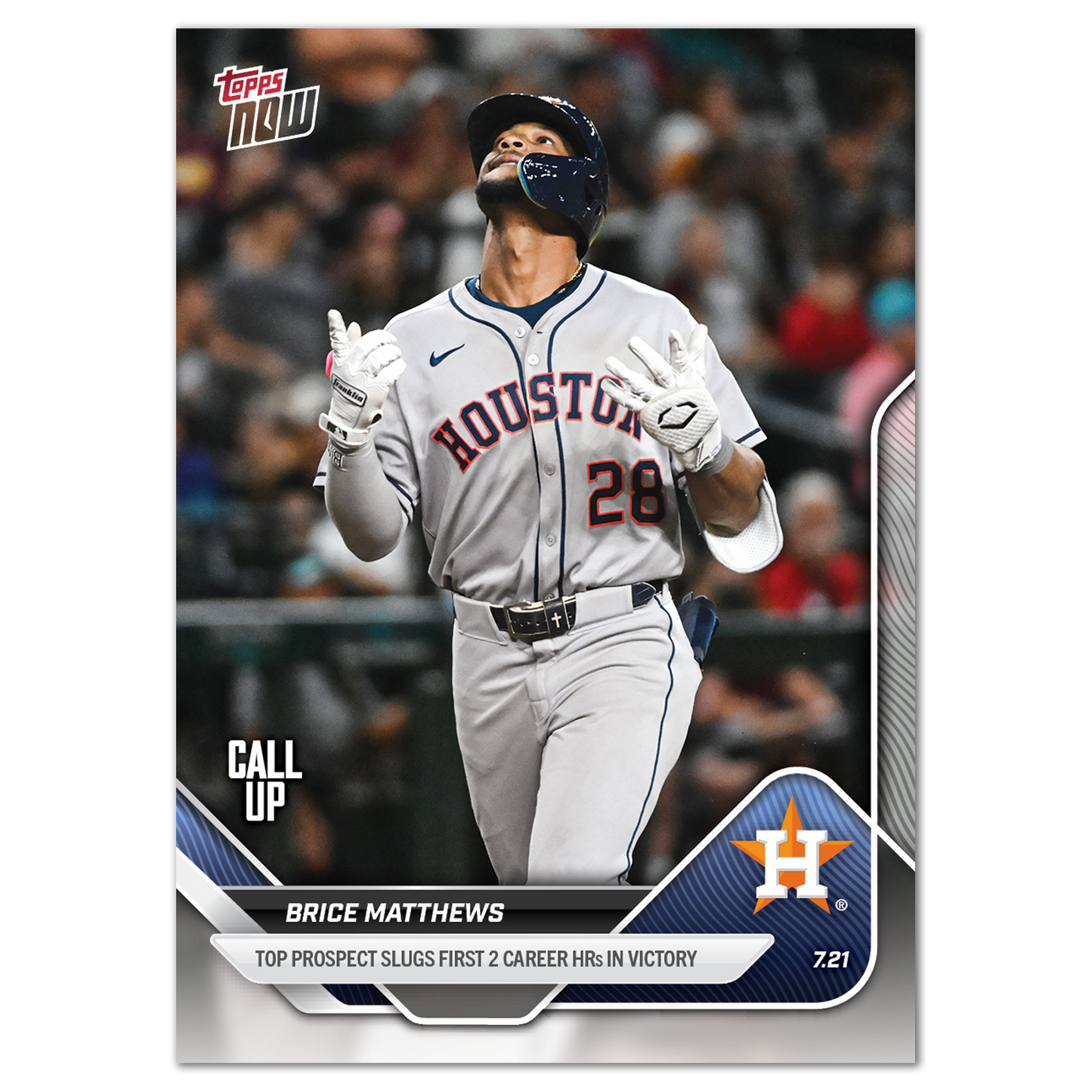 Brice Matthews - 2025 MLB Topps NOW® - Card 449