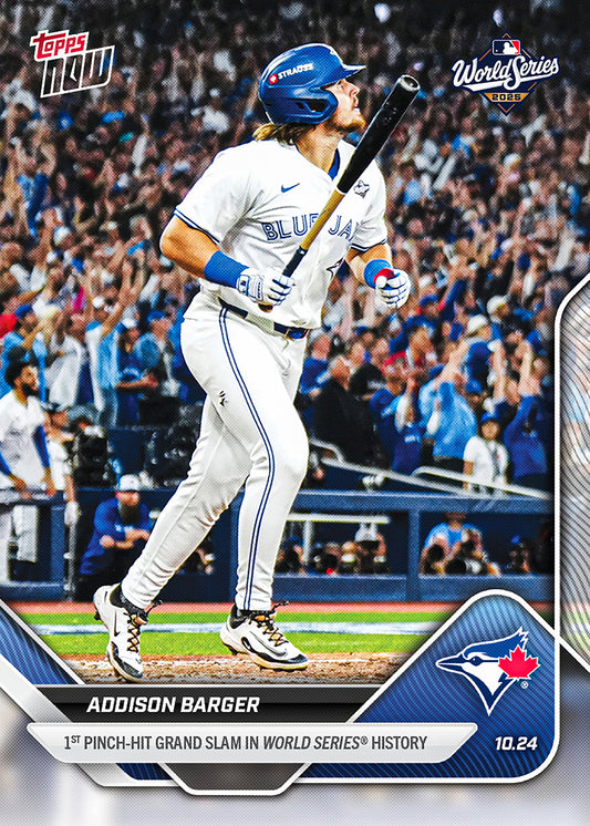 Addison Barger - 2025 MLB Topps NOW® - Card 897