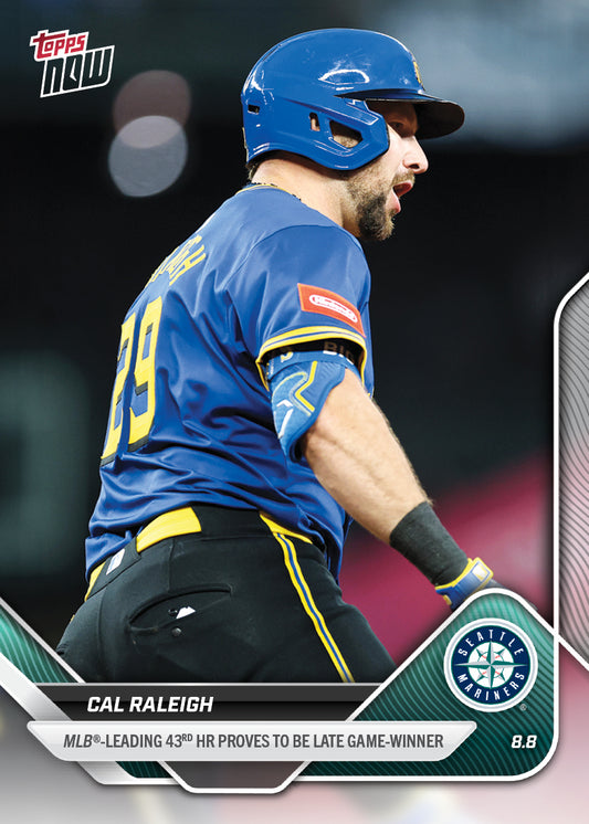 Cal Raleigh - 2025 MLB Topps NOW® - Card 534